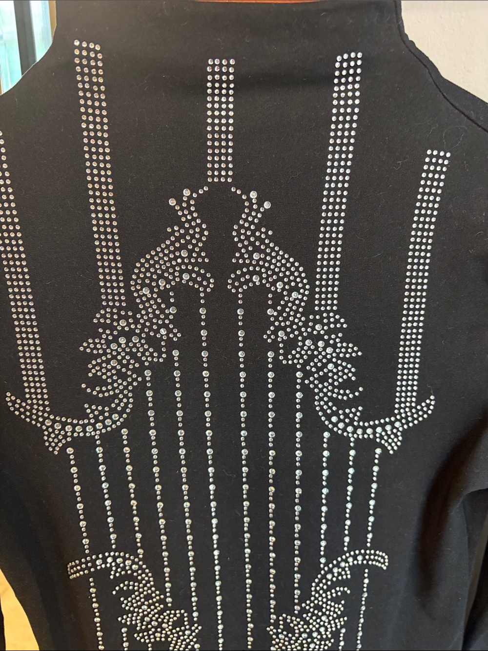 Black bling top - Picture 2 of 5